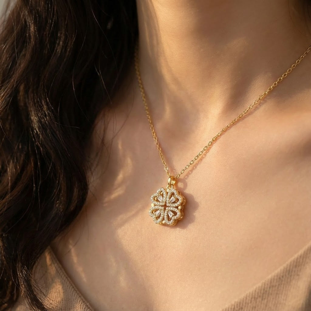 Lumina™ - Collana "Dual Charme" Amore & Fortuna