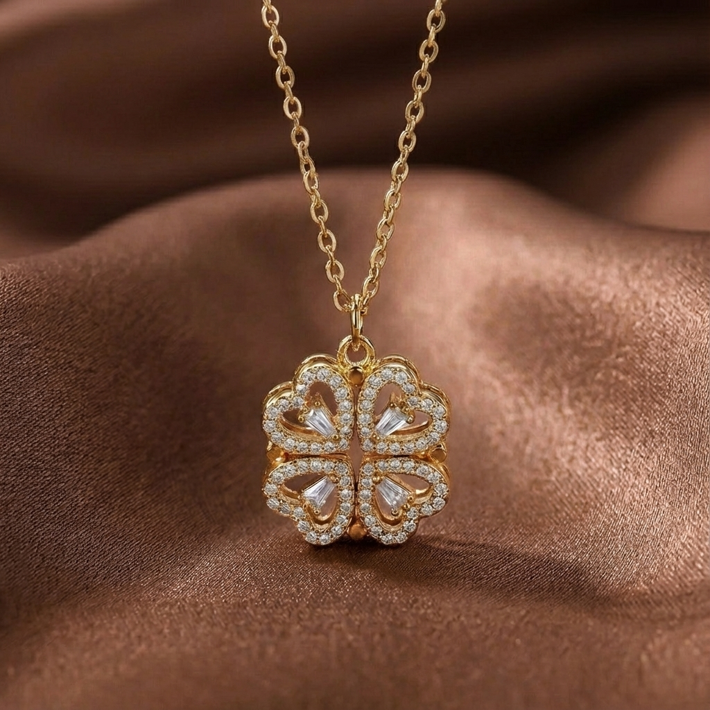 Lumina™ - Collana "Dual Charme" Amore & Fortuna