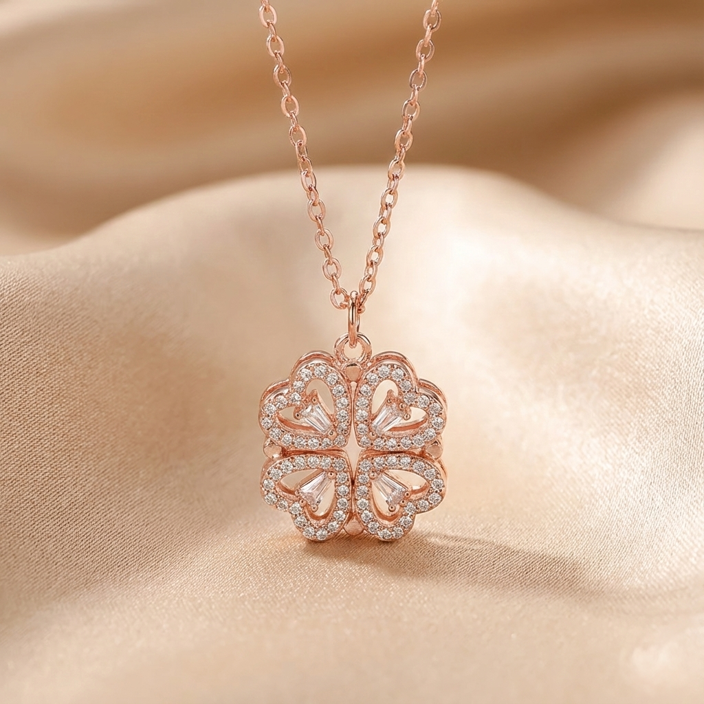 Lumina™ - Collana "Dual Charme" Amore & Fortuna